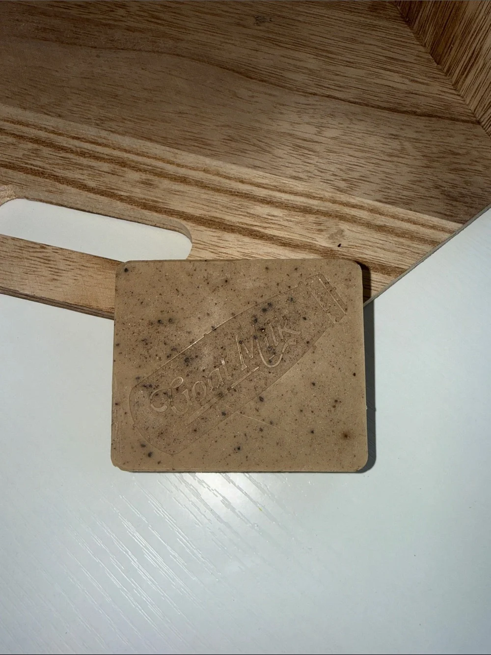 Exfoliating coffee soap bar